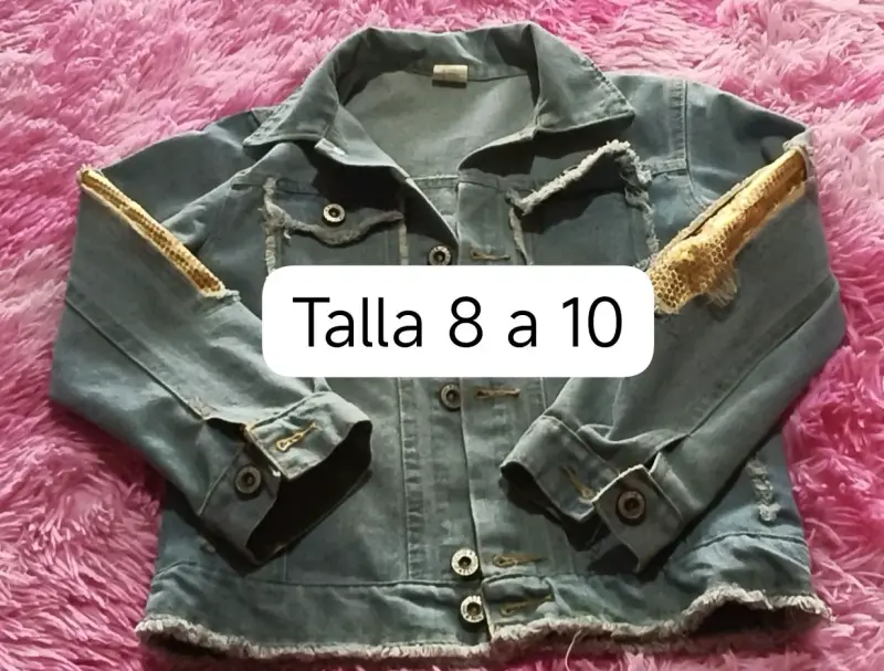 Chaqueta acolchada negra para niños talla 8 - 2