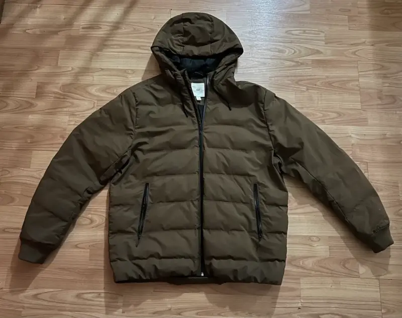 Chaqueta acolchada con capucha H&M marrón - 1