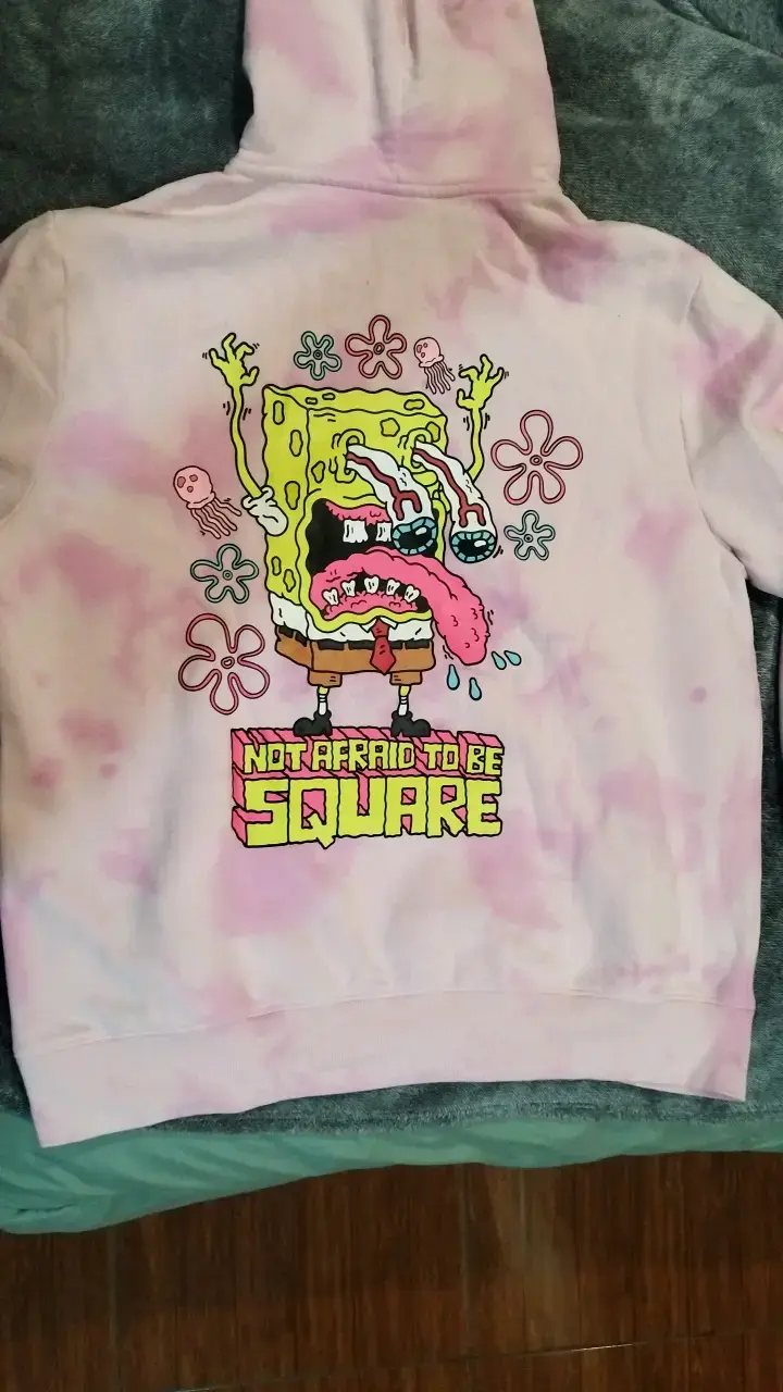 Polerón H&M Spongebob tie-dye rosa - 3