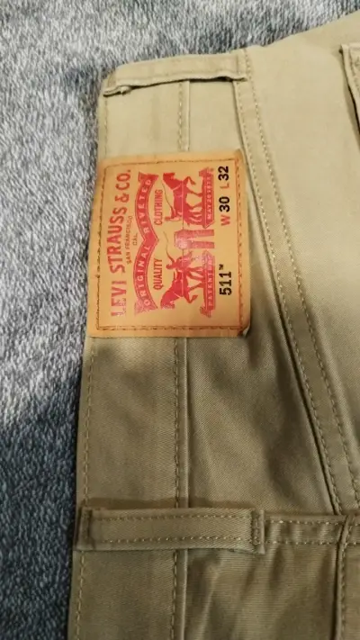 Jeans Levi's 511 Slim Fit Beige - miniatura 3