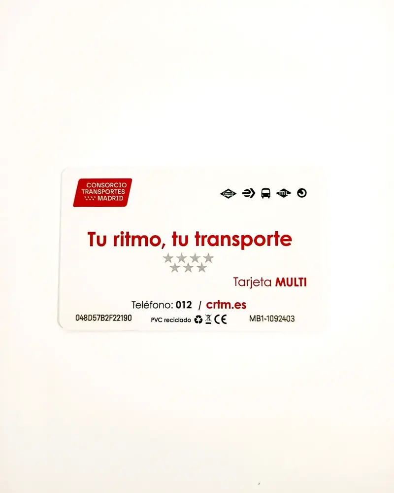 Tarjeta Multi, Madrid. - 2