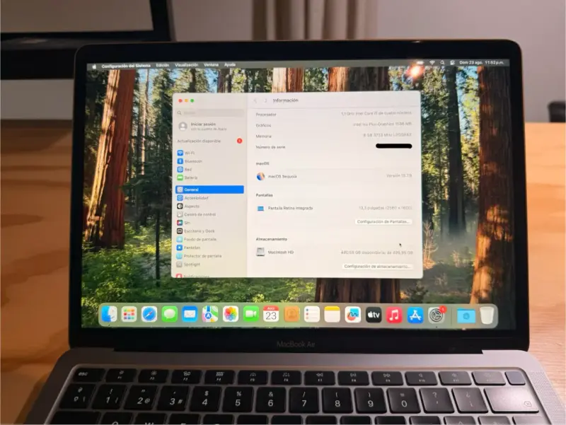 MacBook Air 13” 2020 i5 8GB 512GB SSD Space Gray - 5