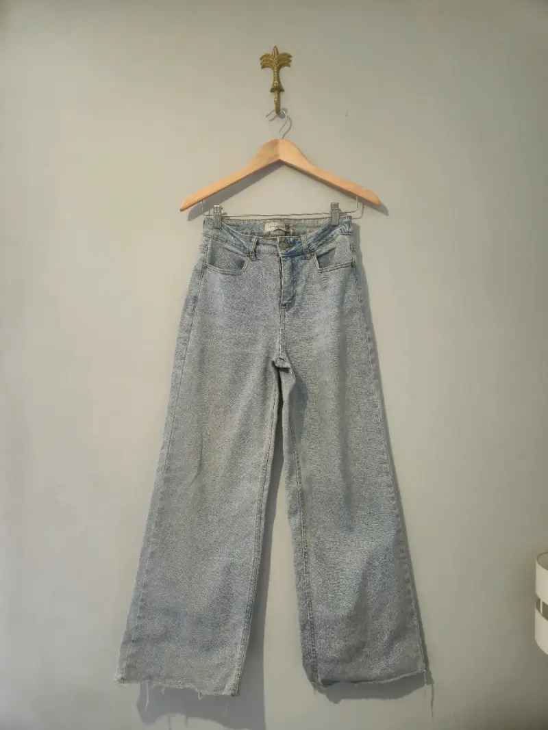Jeans Barbados wide leg azul claro - 1