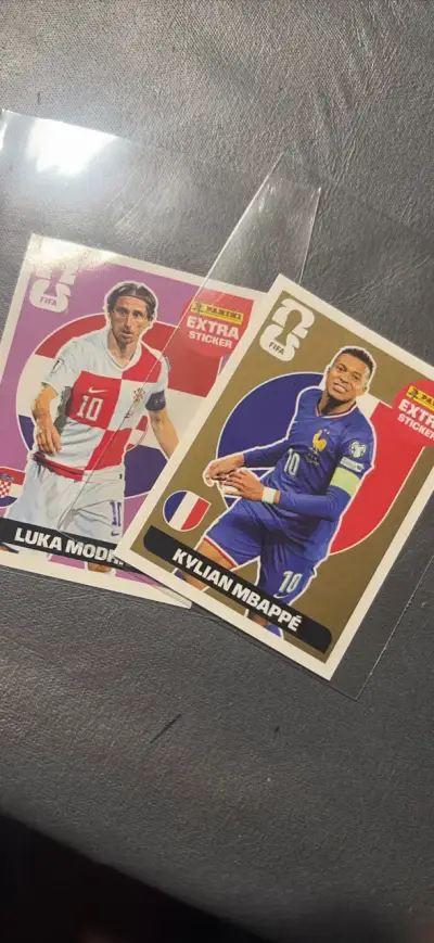 Láminas Panini FIFA World Cup 2026 Modric y Mbappé - miniatura 1