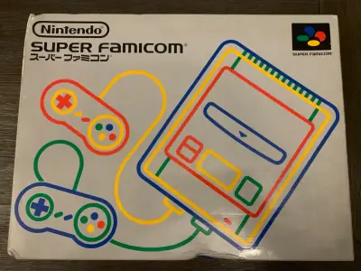 Consola Nintendo Super Famicom con controles - miniatura 1