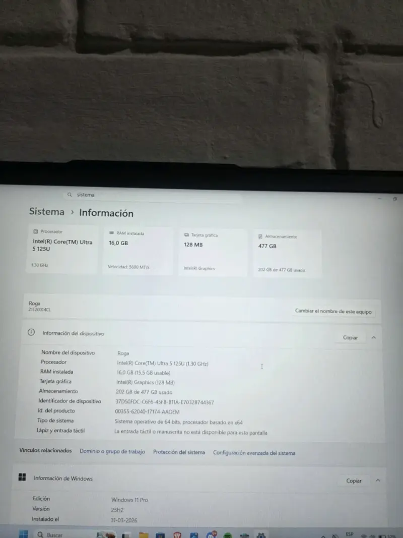 Laptop Lenovo ThinkPad l14 gen5 core 5 ultra - 5