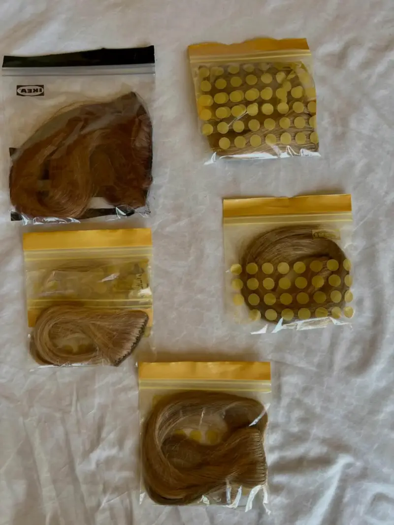 Extensiones de cabello natural rubio - 3