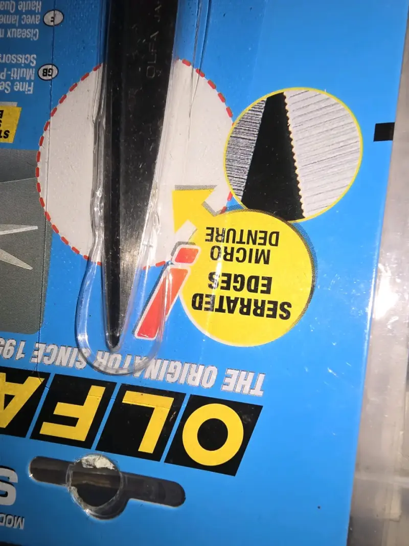 Tijera Profesional OLFA Microdentada Made Japan - 5