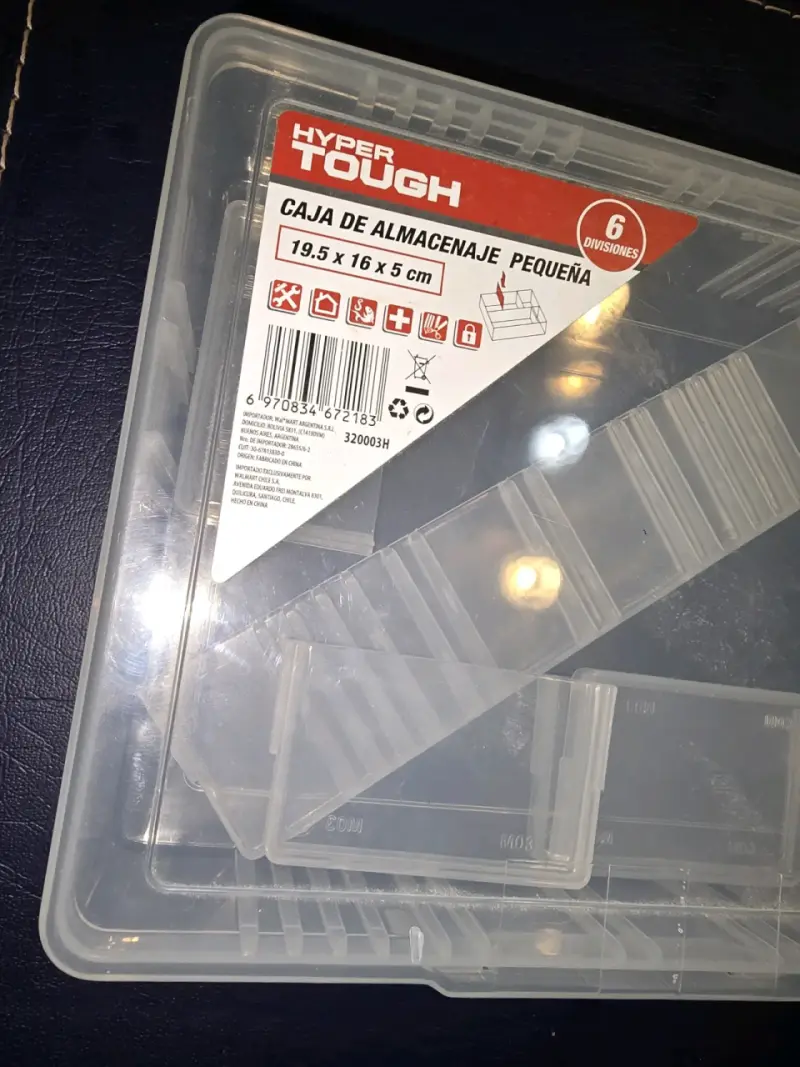 Caja de almacenamiento Hyper Tough 6 divisi - 3