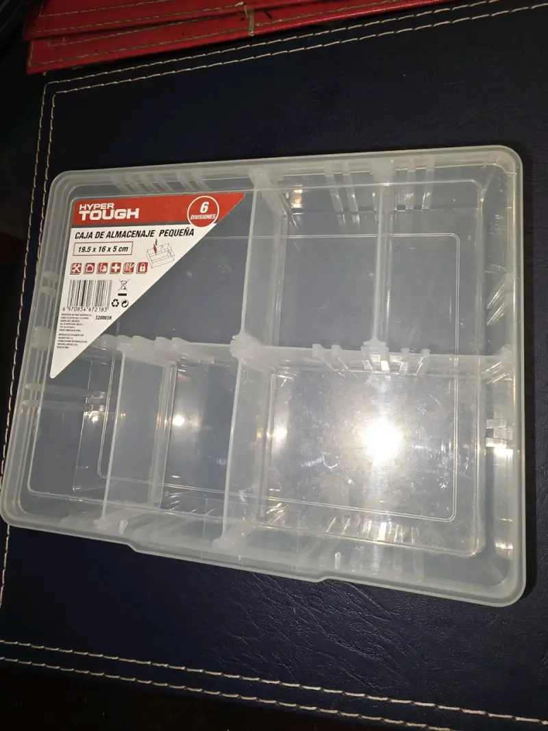 Caja de almacenamiento Hyper Tough 6 divisi - 6