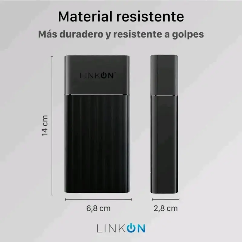 Power Bank Linkon 20000mAh con Pantalla Digital - 5