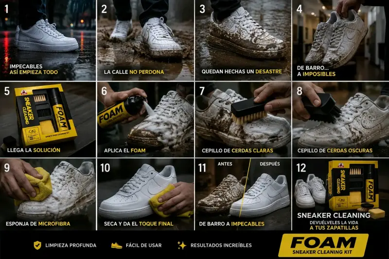 Kit de Limpieza para Zapatillas Foam