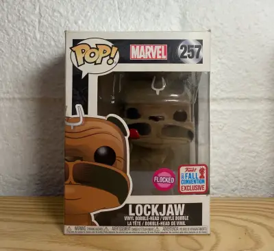 Funko pop Lockjaw-Flocked-Fall convention 2017 - miniatura 1