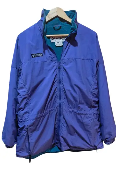 Chaqueta impermeable térmica azul Columbia - miniatura 1
