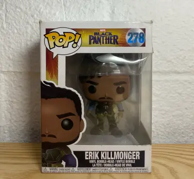 Funko pop Erik Killmonger #278 - Black Panther - miniatura 1