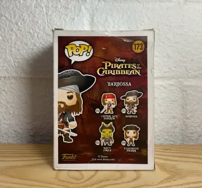 Funko pop Barbosa #173 - Piratas of the Caribean - miniatura 5