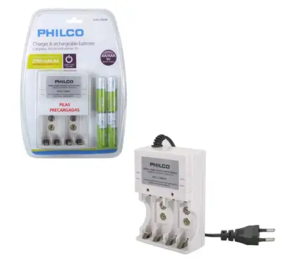 Set Cargador de Baterias Multiple 9V + 4 Pilas AA - miniatura 3