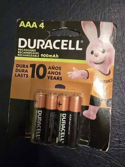 Pilas recargables AAA Duracell 900mAh 4 unidades - miniatura 1