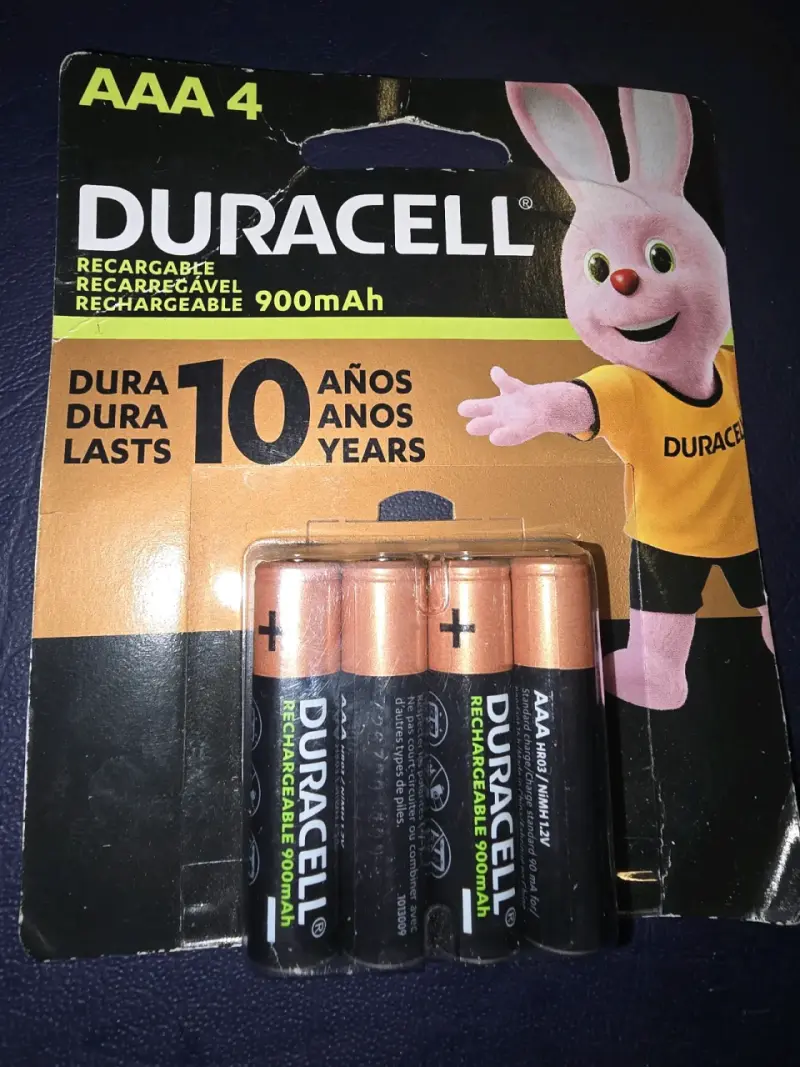 Pilas recargables AAA Duracell 900mAh 4 unidades - 3