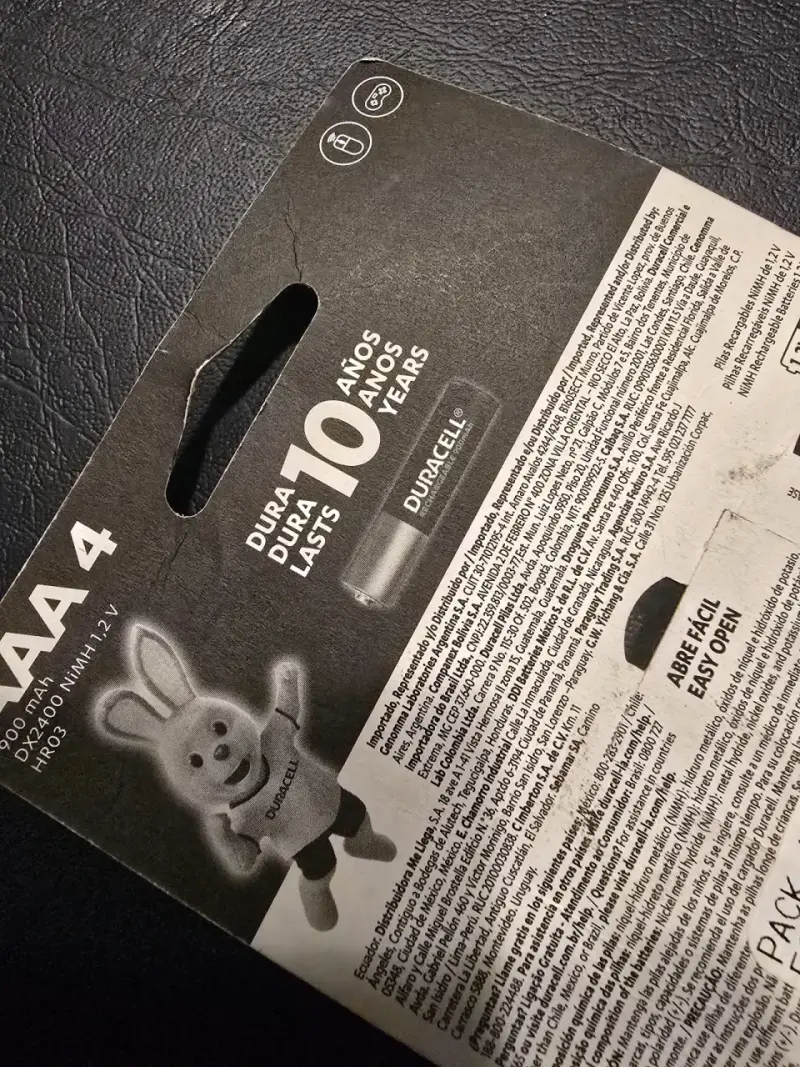 Pilas recargables AAA Duracell 900mAh 4 unidades - 4