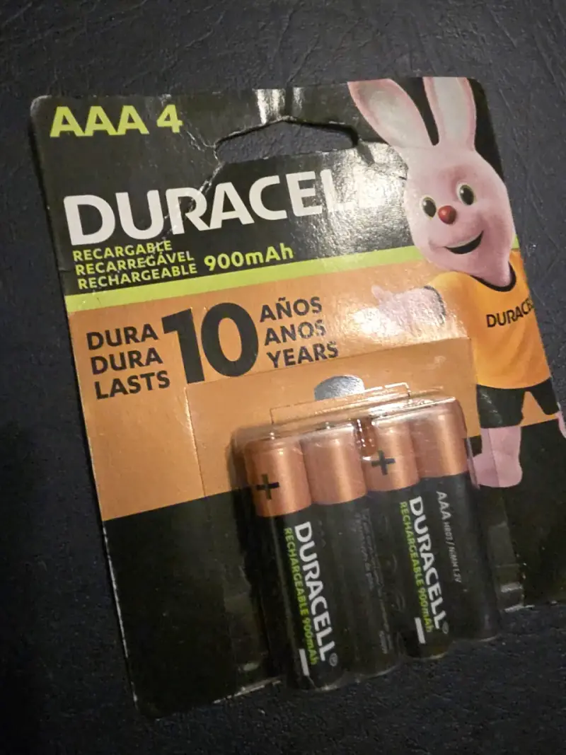 Pilas recargables AAA Duracell 900mAh 4 unidades - 5