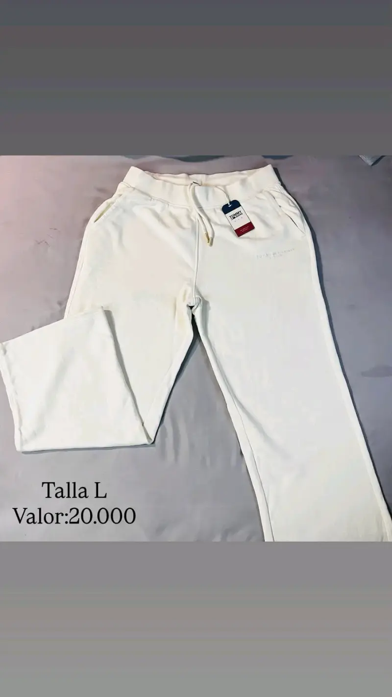 Pantalones deportivos Tommy Hilfiger blanco