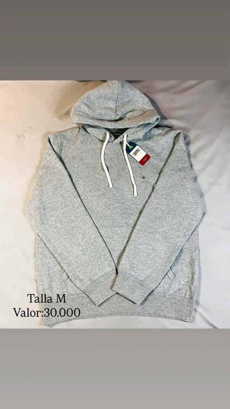Polerón gris Tommy Hilfiger talla M