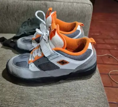 Zapatillas deportivas DC grises y naranjas - miniatura 4