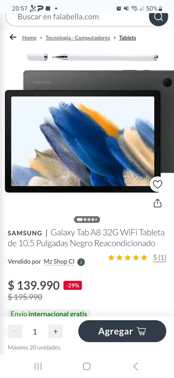 Tablet Samsung Galaxy Tab A8 en buen estado - 5