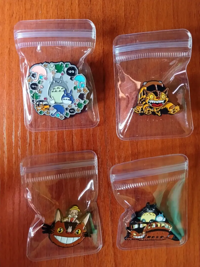 Totoro y Ghibli set 4 pines