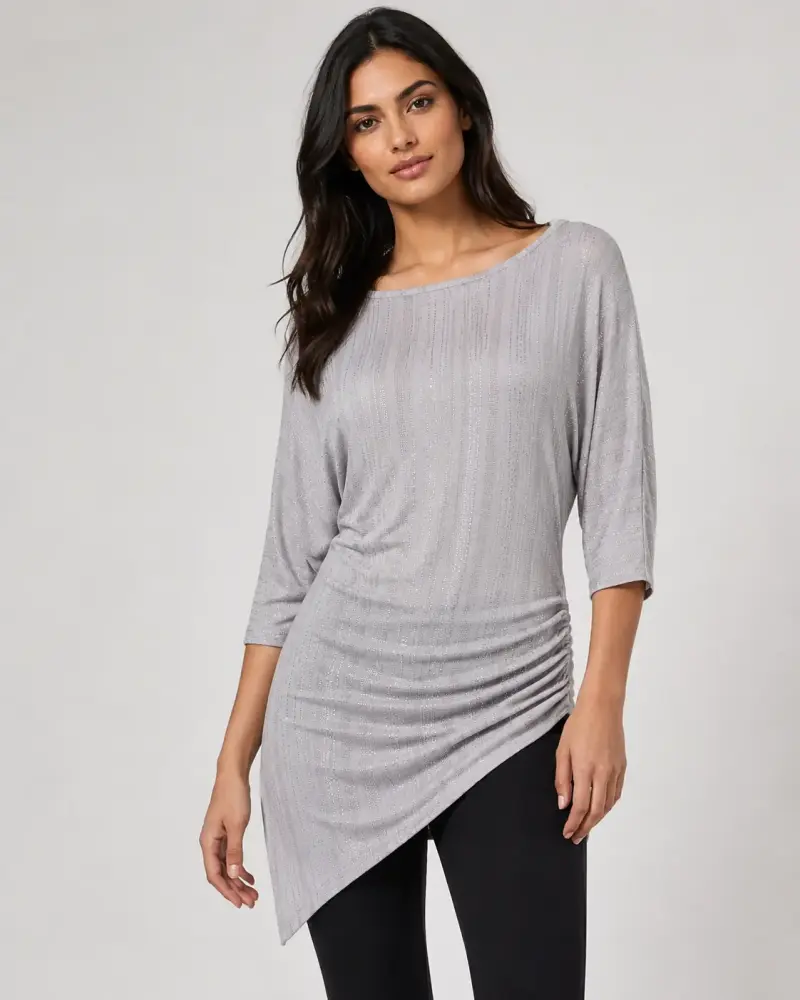 Blusa Armani Exchange color plata - 1