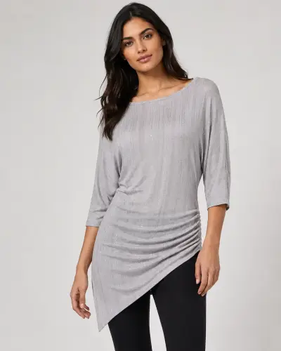 Blusa  Armani Exchange color plata - miniatura 1