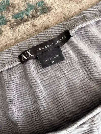 Blusa  Armani Exchange color plata - miniatura 3