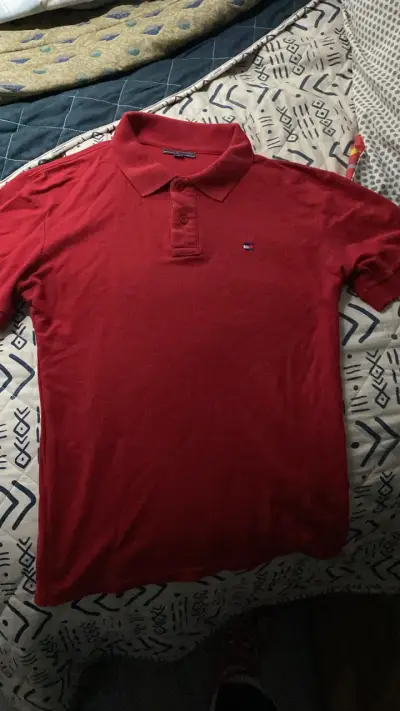 Polera Polo Roja Tommy Hilfiger Talla S - miniatura 1