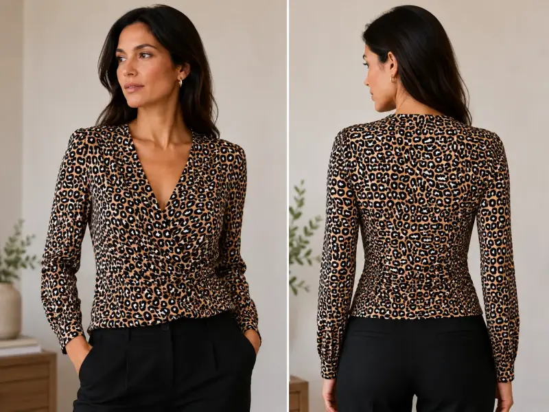 Blusa de mujer estampado animal print - 1
