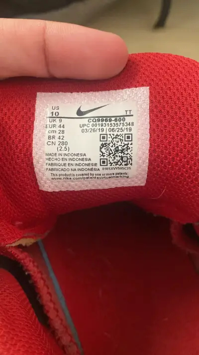 Zapatillas deportivas rojas Nike Air Max 95 - miniatura 3