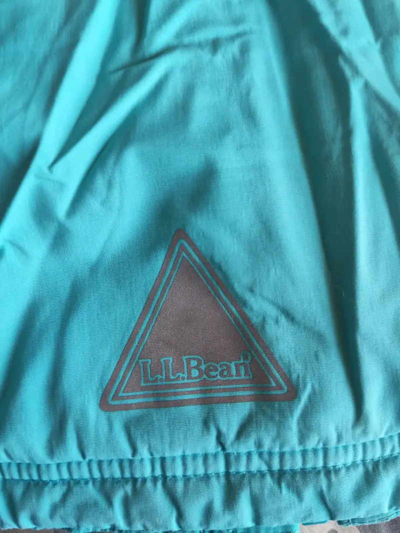 Chaqueta impermeable turquesa L.L.Bean talla 10-12 - 1