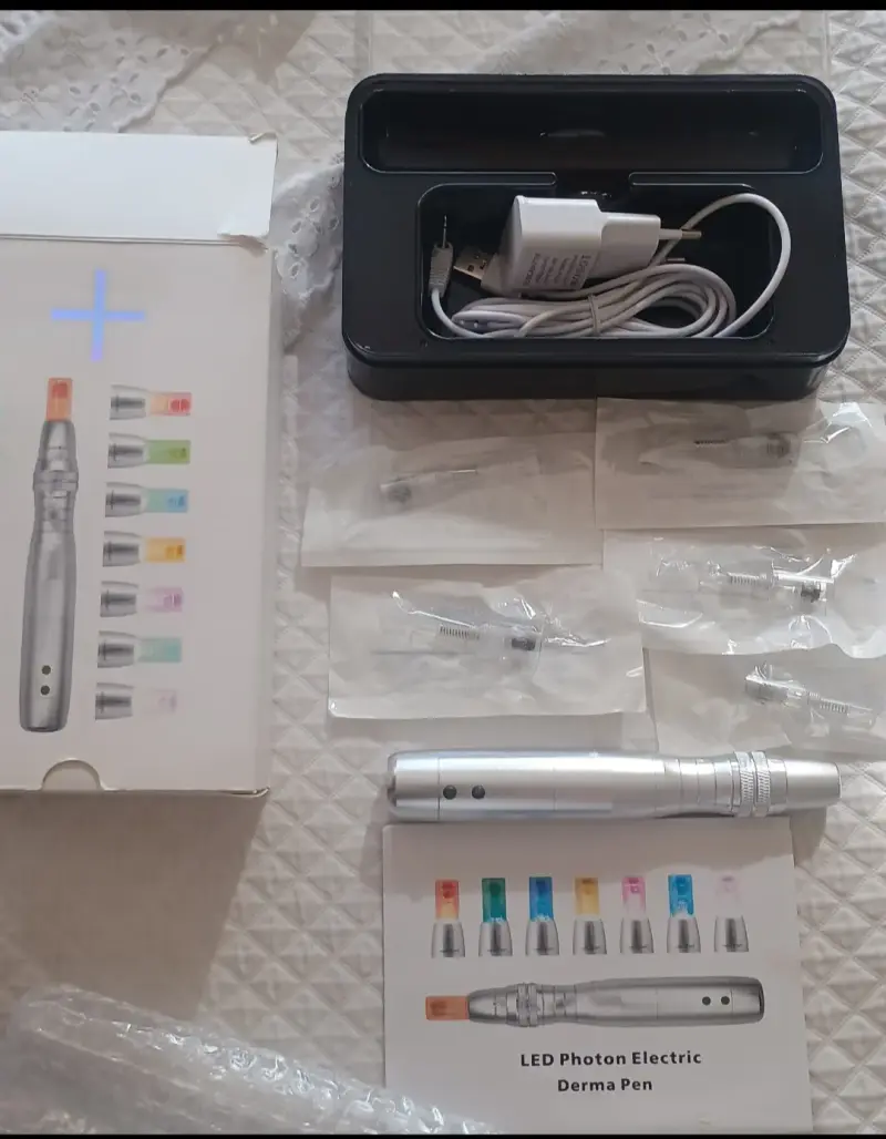 Lápiz Derma Eléctrico LED Photon con Accesorios