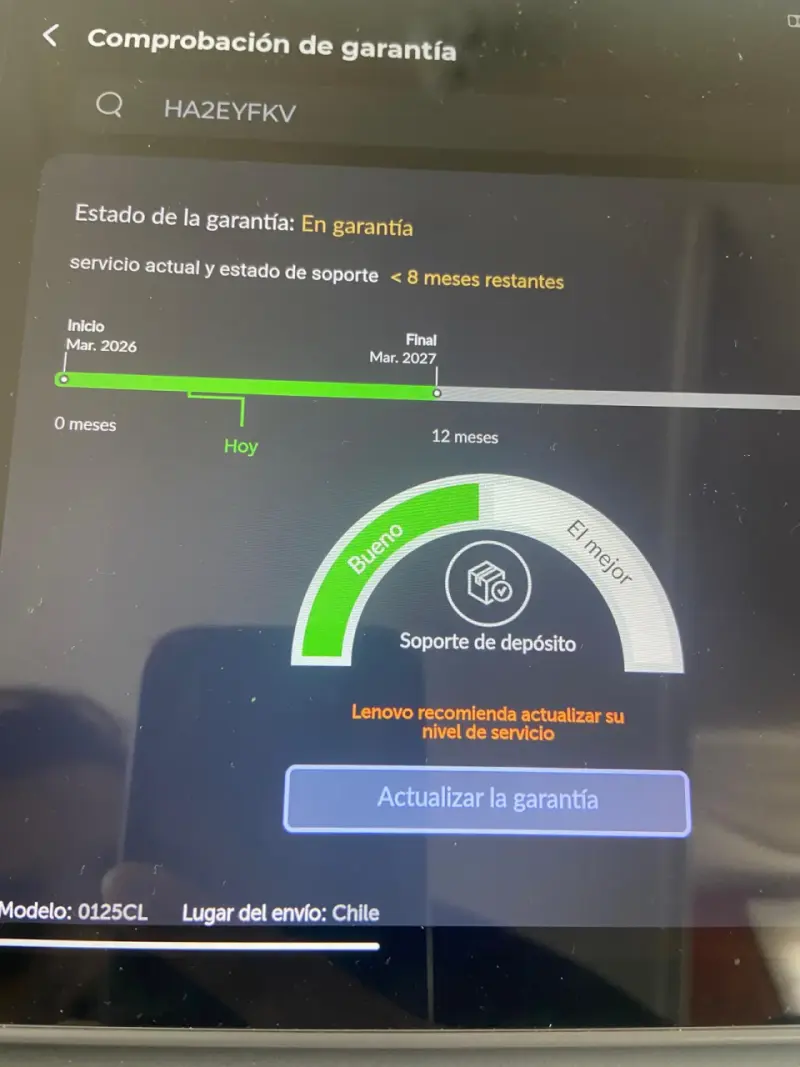 Tablet Lenovo  con funda gris y lápiz - 5