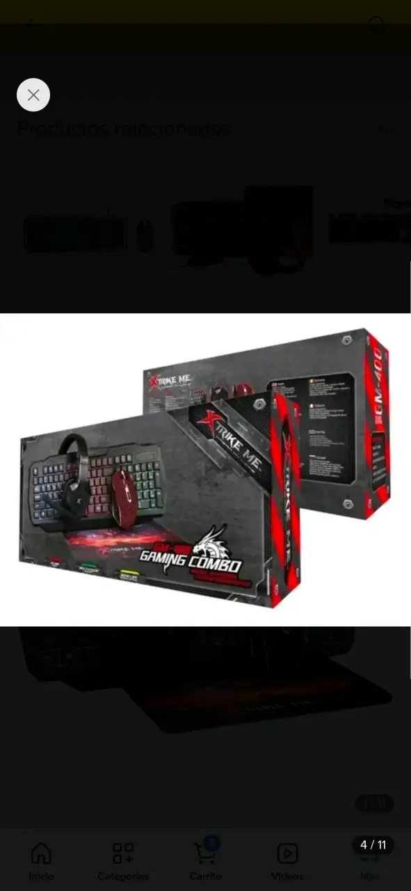Kit Gamer Xtrike Me Teclado, Mouse y Audífonos - 2