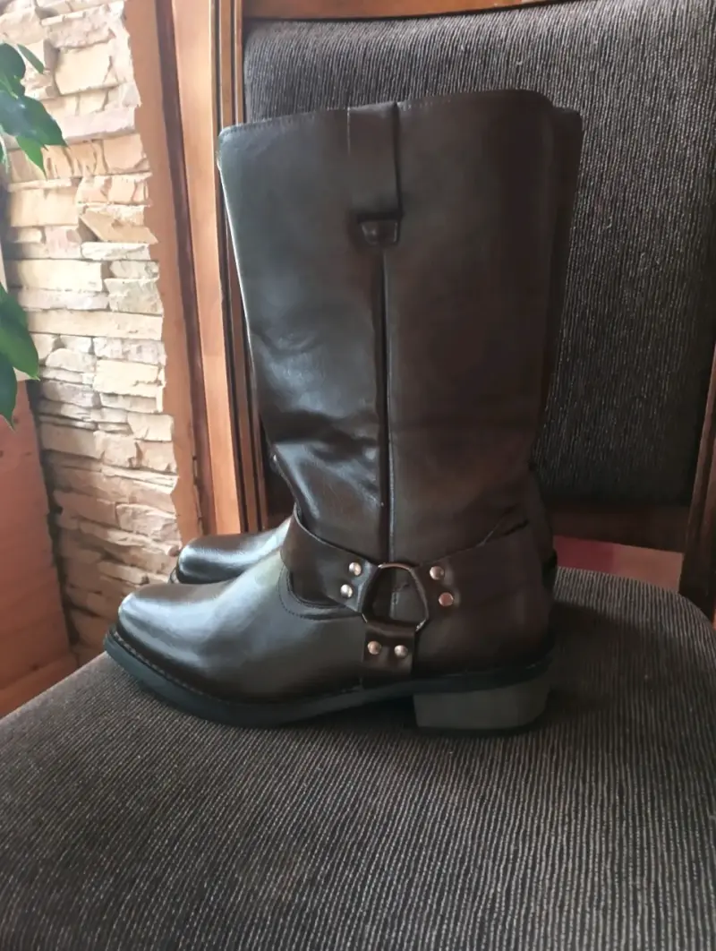 Botas de cuero marrón para hombre - 2
