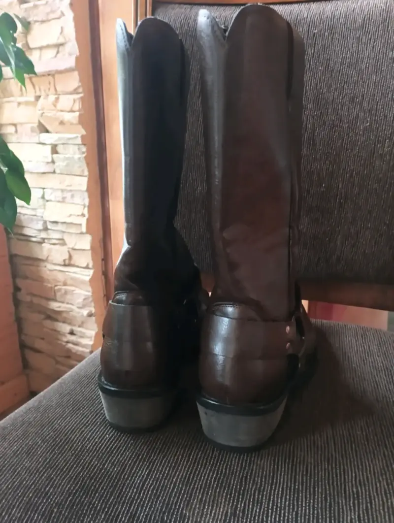 Botas de cuero marrón para hombre - 3