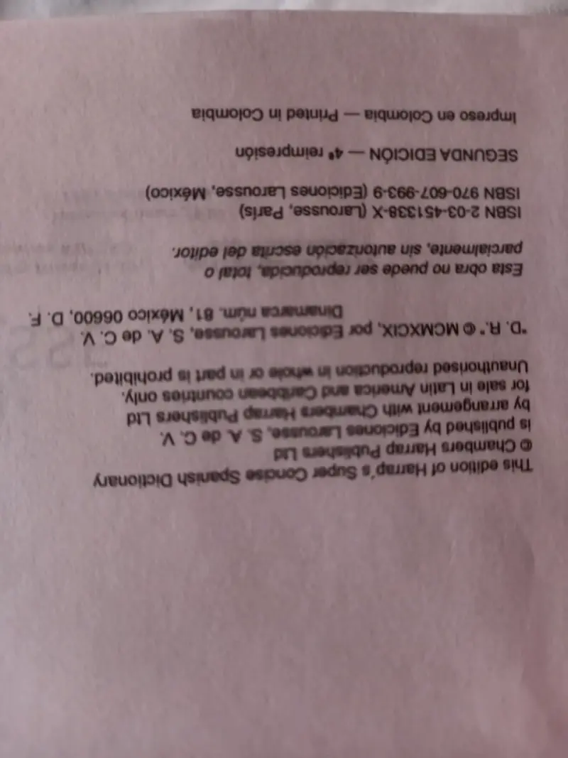 Diccionario Larousse Español-Inglés Segunda Edición - 3