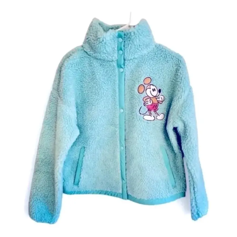 Chaqueta polar infantil azul con diseño animado - 1