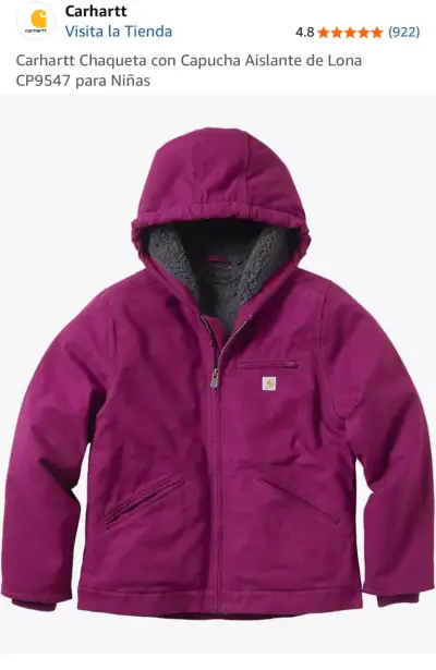 Chaqueta Carhartt para Niñas con Capucha Aislante - miniatura 1