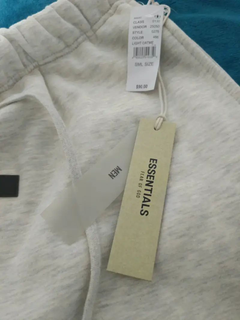 Pantalones Essentials Fear of God color crema - 5