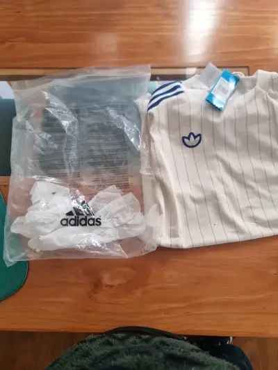 Camiseta Adidas Chelsea FC blanca con rayas - miniatura 3