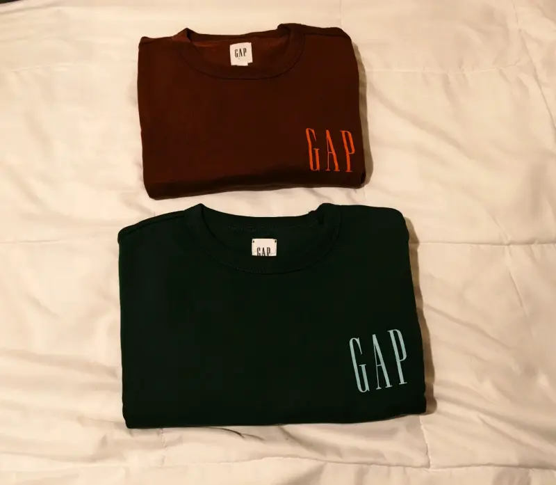 Polerón GAP Hombre Verde y marron Logo - 5