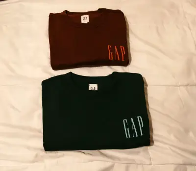 Polerón GAP Hombre Verde y marron Logo - miniatura 5