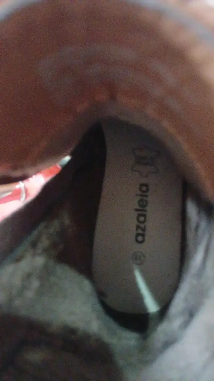 Botas de cuero AZALEIA marrón con cierre lateral - 3